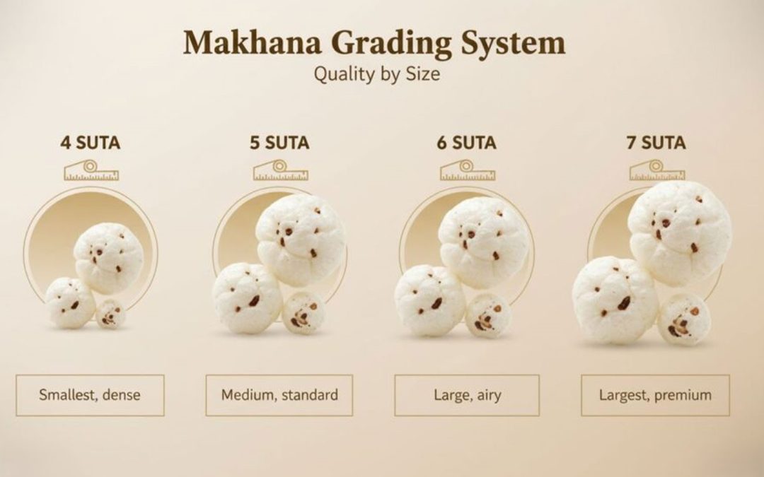 Different Grades of Makhana